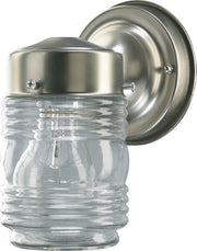 Quorum - 5010-65 - One Light Wall Mount - Jelly Jars - Satin Nickel