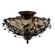 Maxim - 2859OI - Three Light Semi-Flush Mount - Elegante - Oil Rubbed Bronze