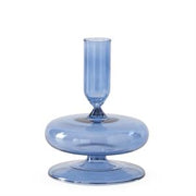 5IN HANDMADE BLUE GLASS TAPER