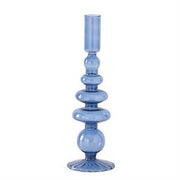 10.25IN HANDMADE BLUE GLASS TAPER
