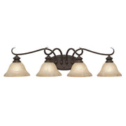 Golden - 6005-BA4 RBZ - Four Light Vanity - Lancaster - Rubbed Bronze