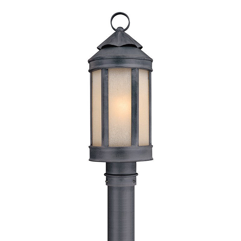 Troy Lighting - P1464AI - One Light Post Lantern - Andersons Forge - Antique Iron