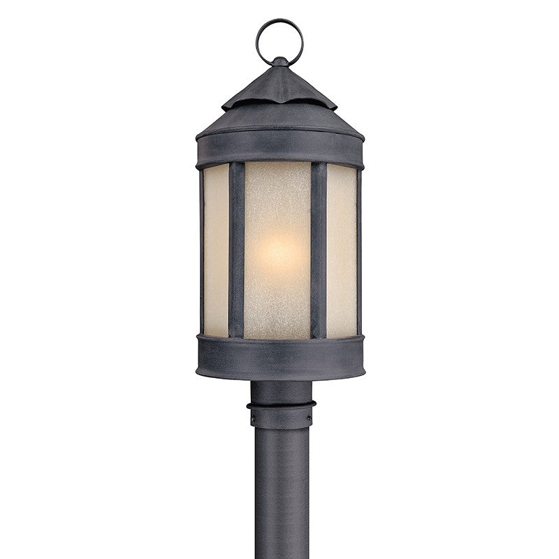 Troy Lighting - P1465AI - One Light Post Lantern - Andersons Forge - Antique Iron