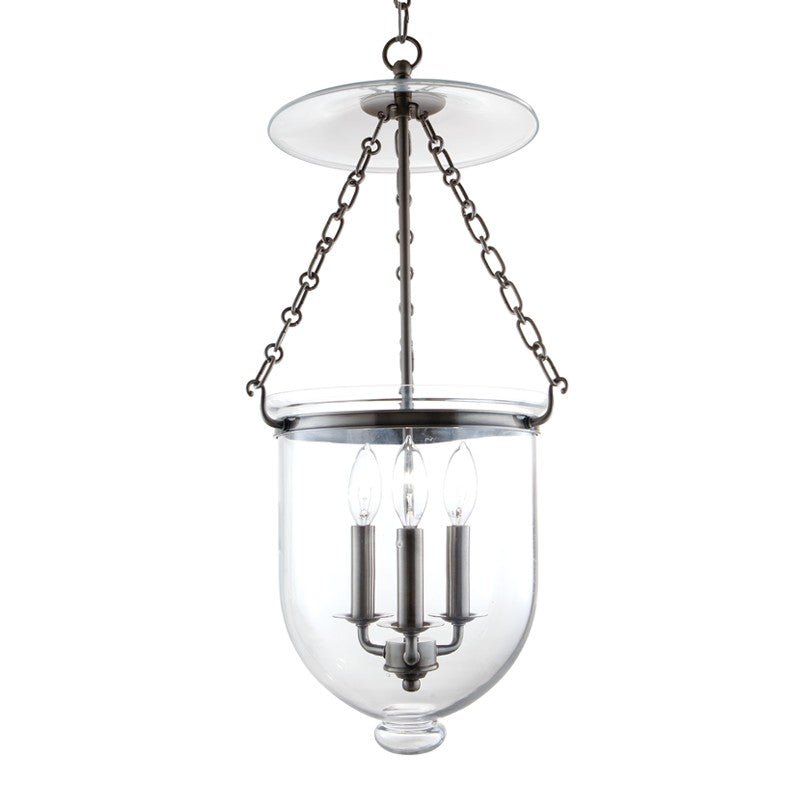 Hudson Valley - 254-HN-C1 - Three Light Pendant - Hampton - Historic Nickel