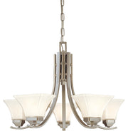 Minka-Lavery - 1815-84 - Five Light Chandelier - Agilis - Brushed Nickel