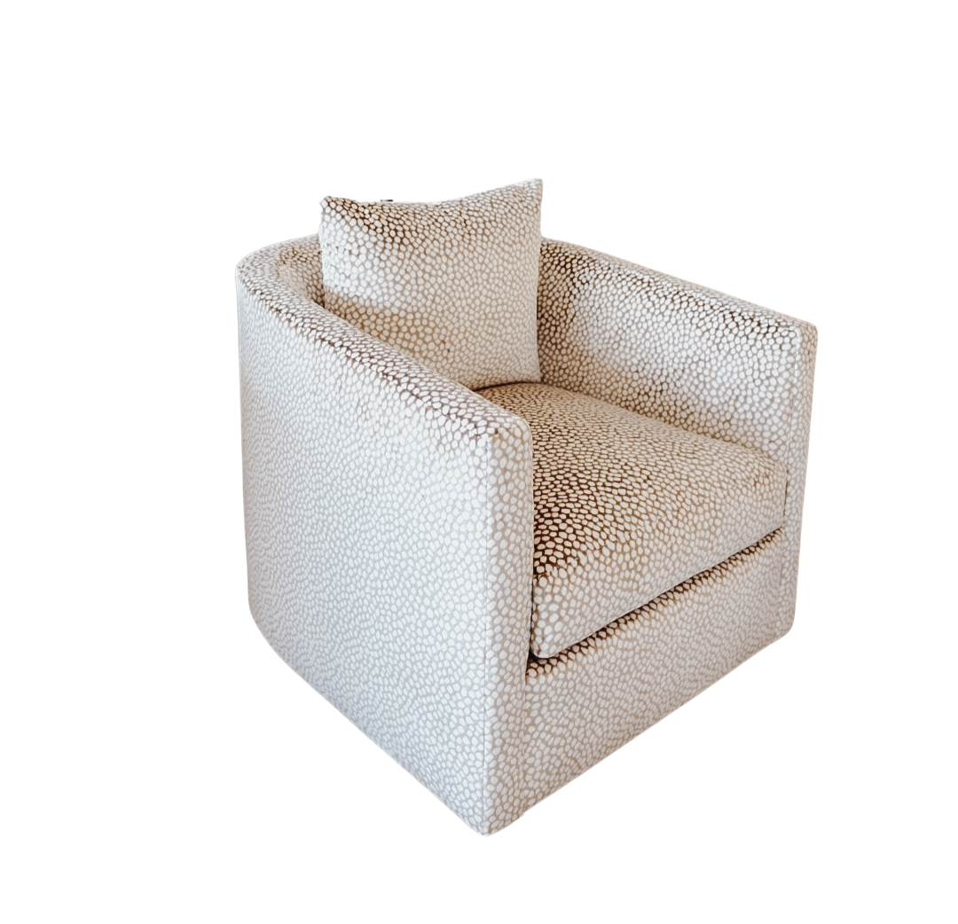 Gemma Swivel Chair - Torrey Snow
