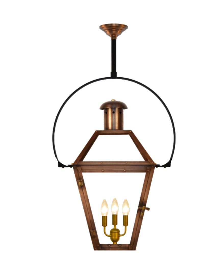 Georgetown 27" Electric Hanging Lantern with Classic Yoke