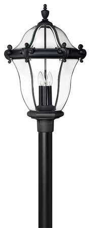 Hinkley - 2447MB - LED Post Top or Pier Mount Lantern - San Clemente - Museum Black