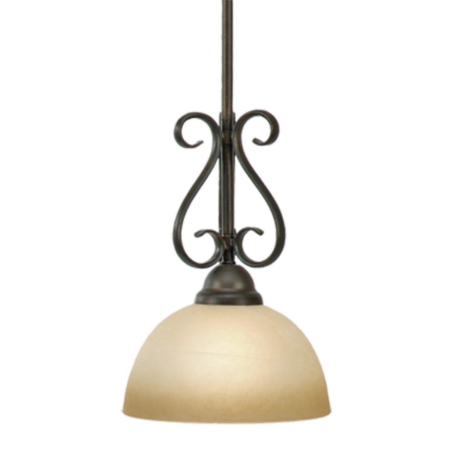 Golden - 1567-M1L PC - One Light Mini Pendant - Riverton - Peppercorn