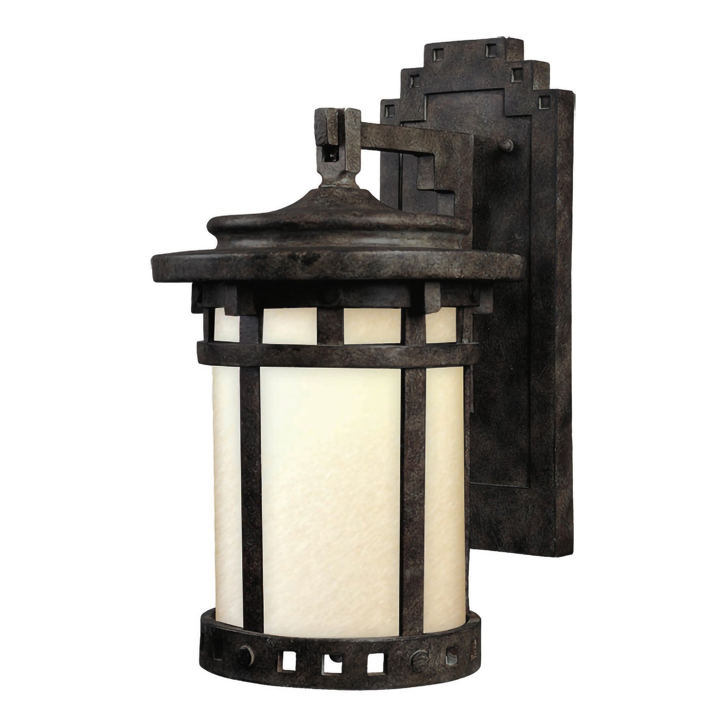 Maxim - 3144MOSE - One Light Outdoor Wall Lantern - Santa Barbara Dark Sky - Sienna