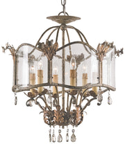 Currey and Company - 9387 - Six Light Lantern - Viejo Gold/Viejo Silver