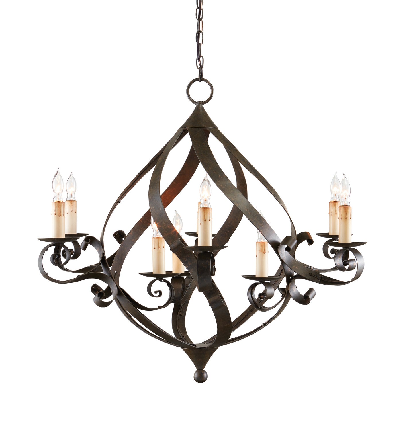 Currey and Company - 9528 - Nine Light Chandelier - Mayfair