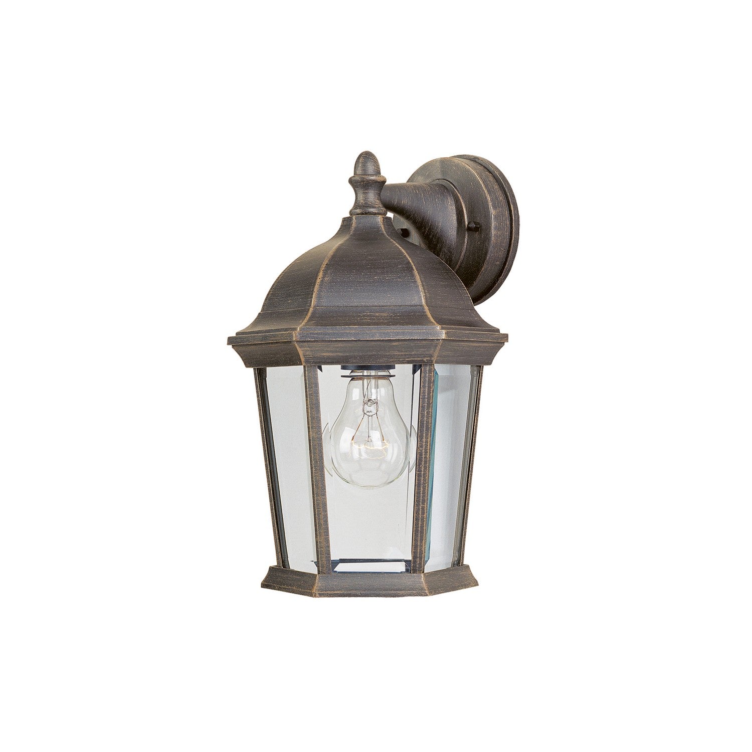 Maxim - 1024RP - One Light Outdoor Wall Lantern - Builder Cast - Rust Patina