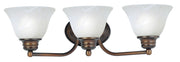 Maxim - 2688MROI - Three Light Bath Vanity - Malaga - Oil Rubbed Bronze