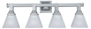Maxim - 11079FTSN - Four Light Bath Vanity - Brentwood - Satin Nickel