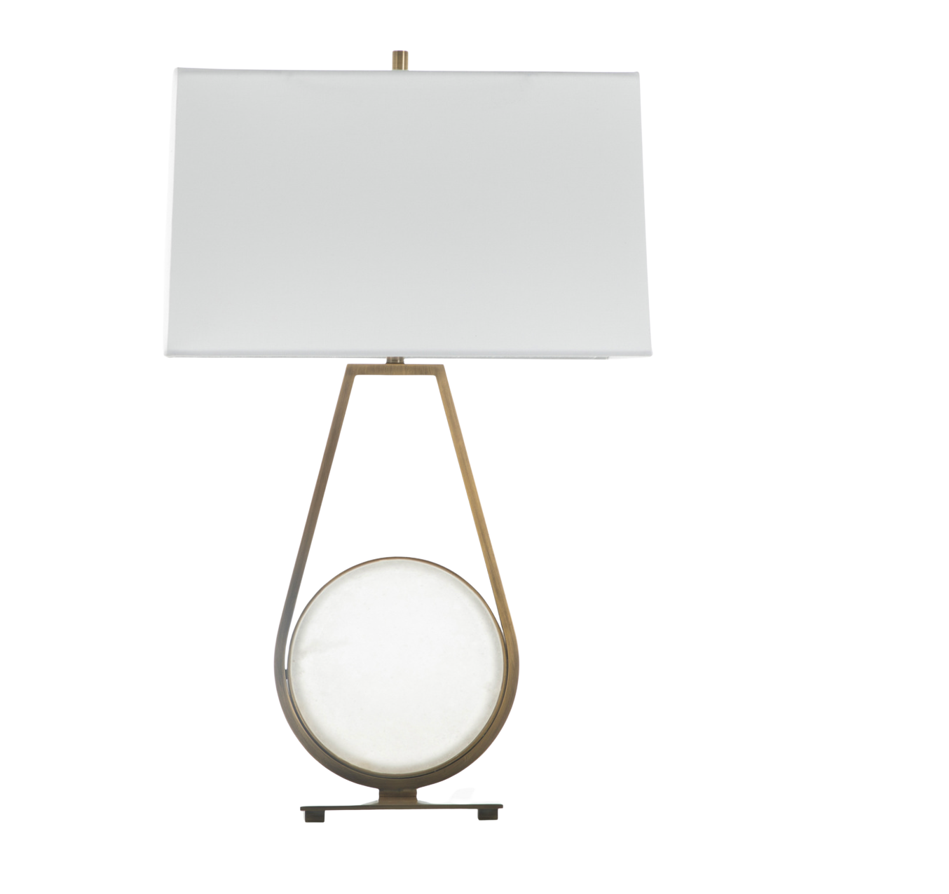 Emerald Ceramic Antique Brass Table Lamp