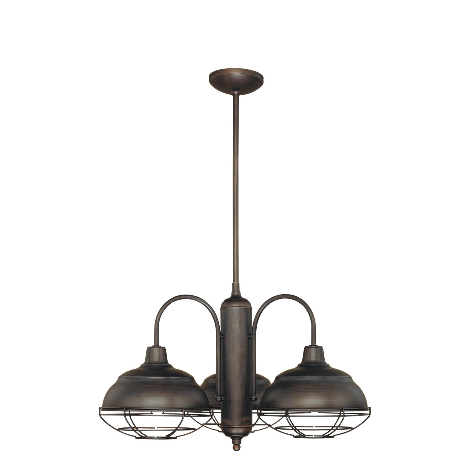 Millennium - 5303-RBZ - Three Light Chandelier - Neo-Industrial - Rubbed Bronze
