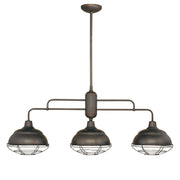 Millennium - 5313-RBZ - Three Light Island Pendant - Neo-Industrial - Rubbed Bronze