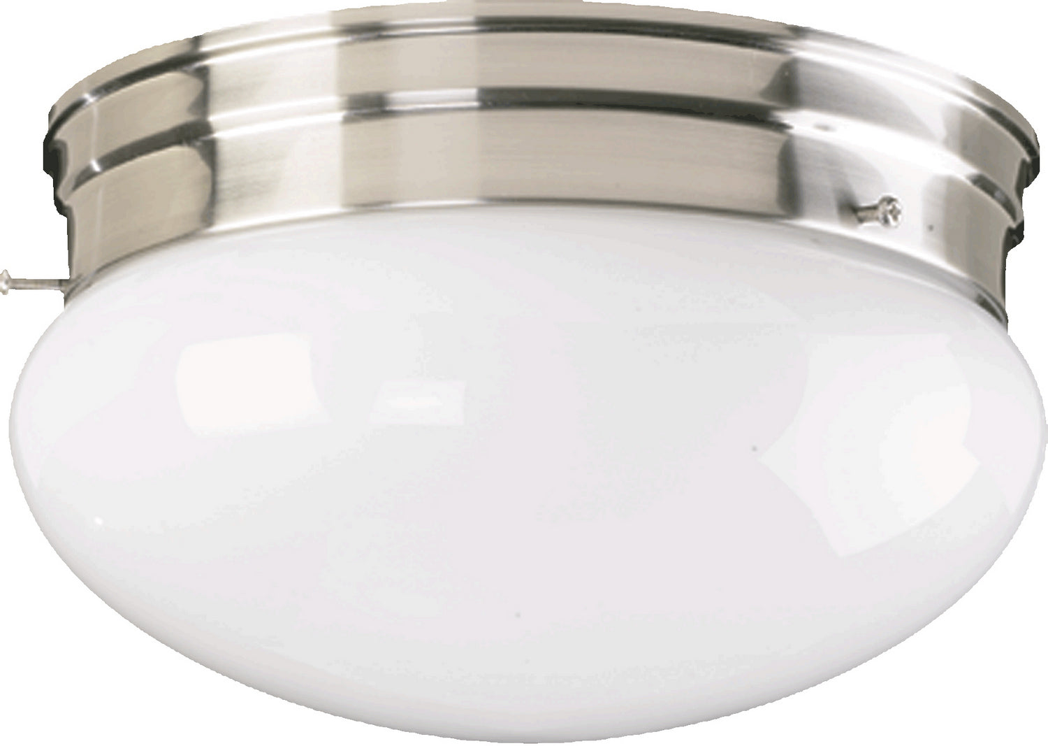 Quorum - 3015-6-65 - One Light Ceiling Mount - 3015 Plain Mushrooms - Satin Nickel