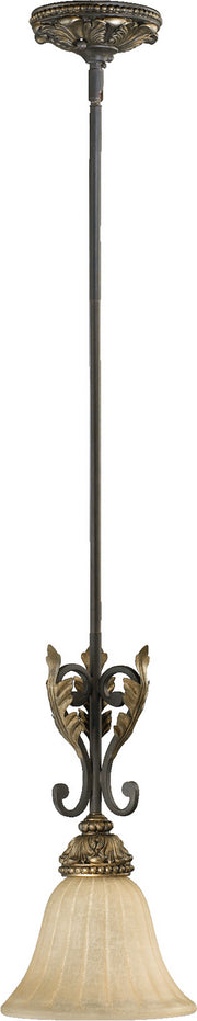 Quorum - 3157-44 - One Light Pendant - Rio Salado - Toasted Sienna|Mystic Silver