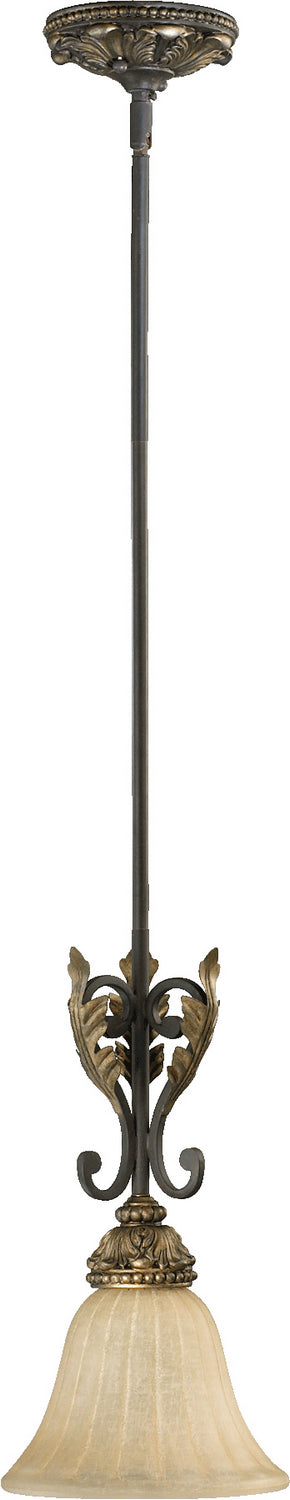 Quorum - 3157-44 - One Light Pendant - Rio Salado - Toasted Sienna|Mystic Silver