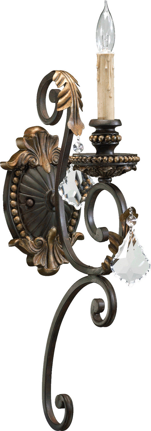 Quorum - 5357-1-44 - One Light Wall Mount - Rio Salado - Toasted Sienna|Mystic Silver