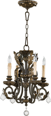 Quorum - 6157-4-44 - Four Light Chandelier - Rio Salado - Toasted Sienna|Mystic Silver