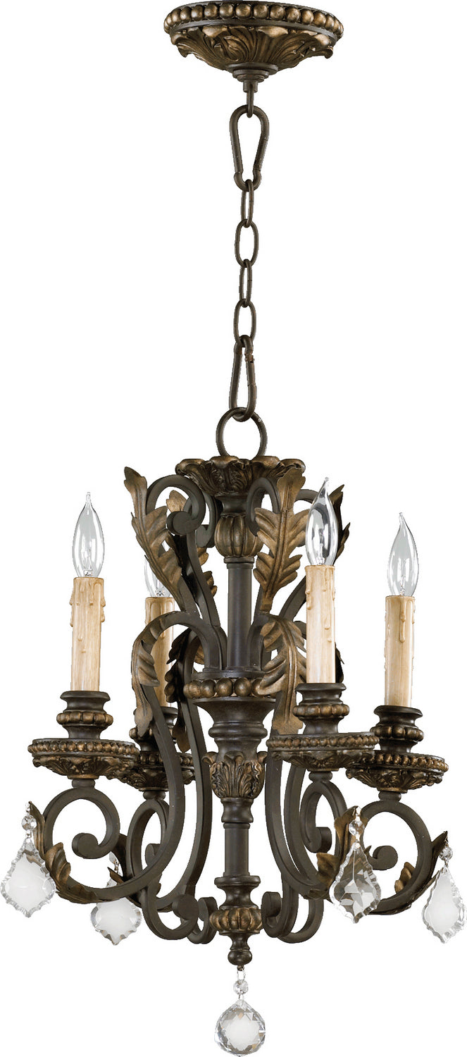 Quorum - 6157-4-44 - Four Light Chandelier - Rio Salado - Toasted Sienna|Mystic Silver
