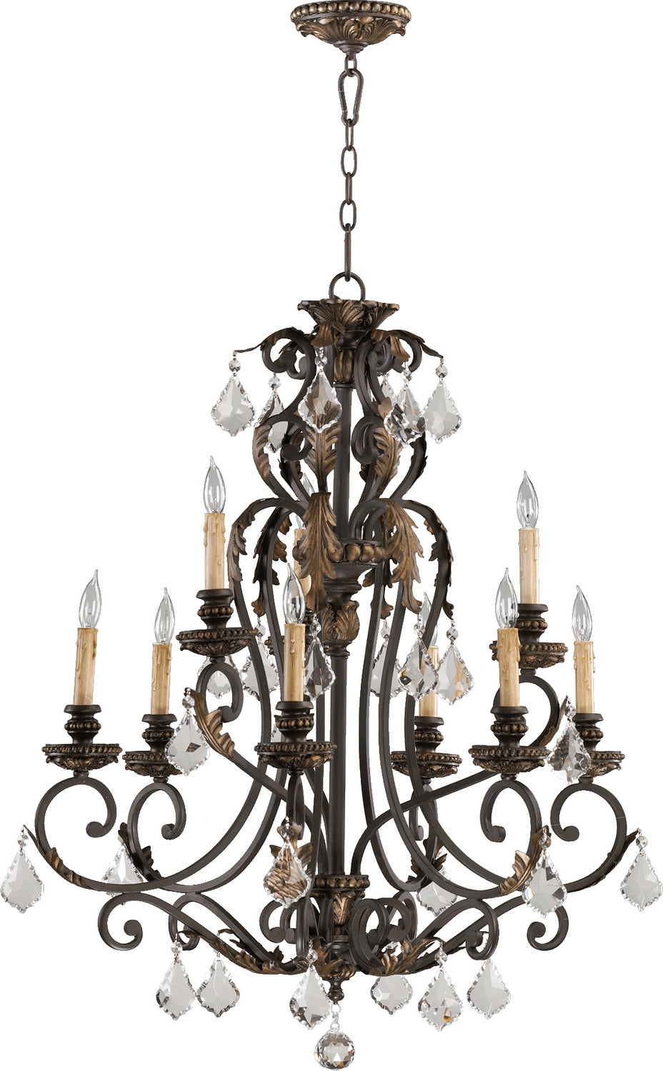 Quorum - 6157-9-44 - Nine Light Chandelier - Rio Salado - Toasted Sienna|Mystic Silver
