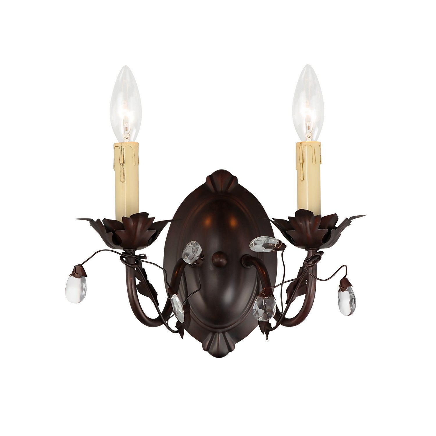 Maxim - 2857OI - Two Light Wall Sconce - Elegante - Oil Rubbed Bronze