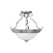 Maxim - 5843MRSN - Two Light Semi-Flush Mount - Essentials - 584x - Satin Nickel