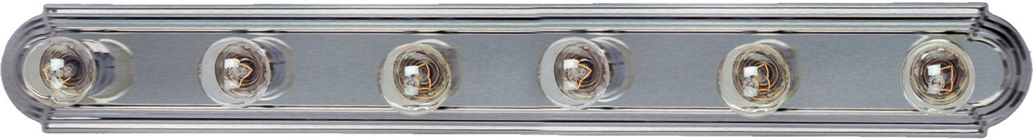 Maxim - 7126SN - Six Light Bath Vanity - Essentials - 712x - Satin Nickel