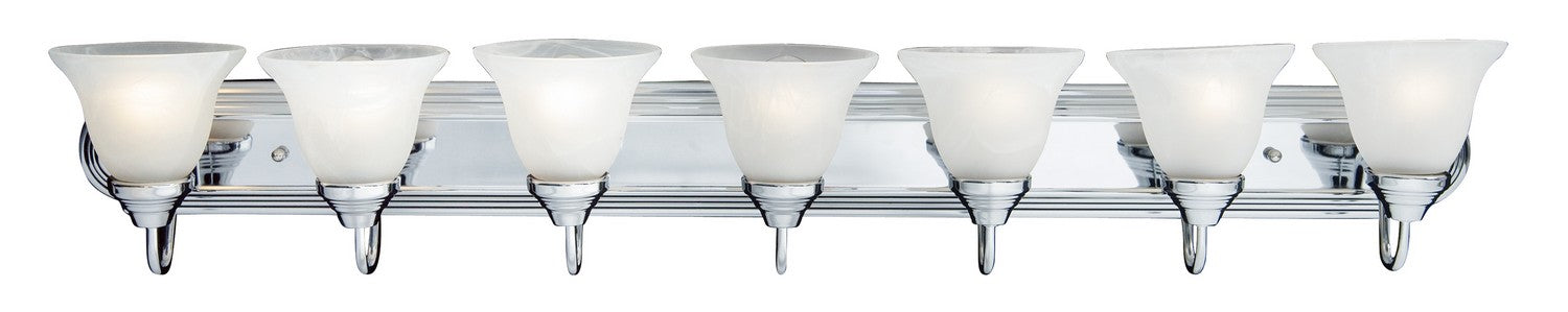 Maxim - 8016MRPC - Seven Light Bath Vanity - Essentials - 801x - Polished Chrome