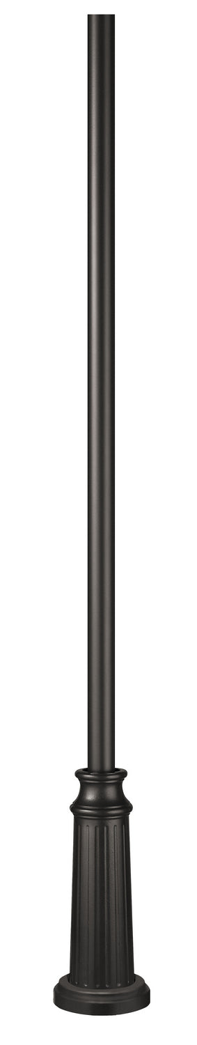 Hinkley - 6808BK - 8' Surface Mount Post - 8ft Post with Decorative Base - Black