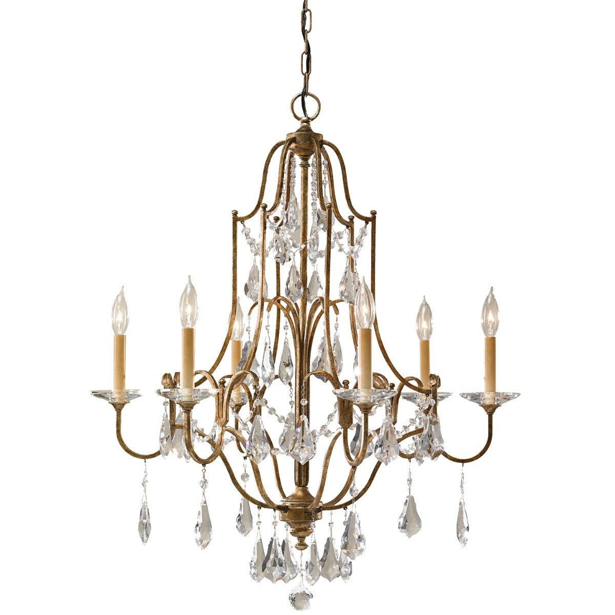Generation Lighting - F2478/6OBZ - Six Light Chandelier - Valentina - Oxidized Bronze