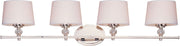 Maxim - 12764WTPN - Four Light Bath Vanity - Rondo - Polished Nickel