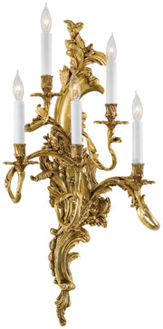 Metropolitan - N2195-R - Five Light Wall Sconce - Metropolitan Family - Aged French Gold