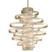 Corbett Lighting - 128-44 - Four Light Chandelier - Vertigo - Modern Silver Leaf