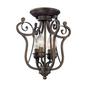 Millennium - 1144-RBZ - Four Light Semi-Flush Mount - Chateau - Rubbed Bronze