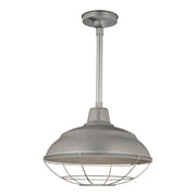 Millennium - RWHS17-GA - One Light Pendant - R Series - Galvanized