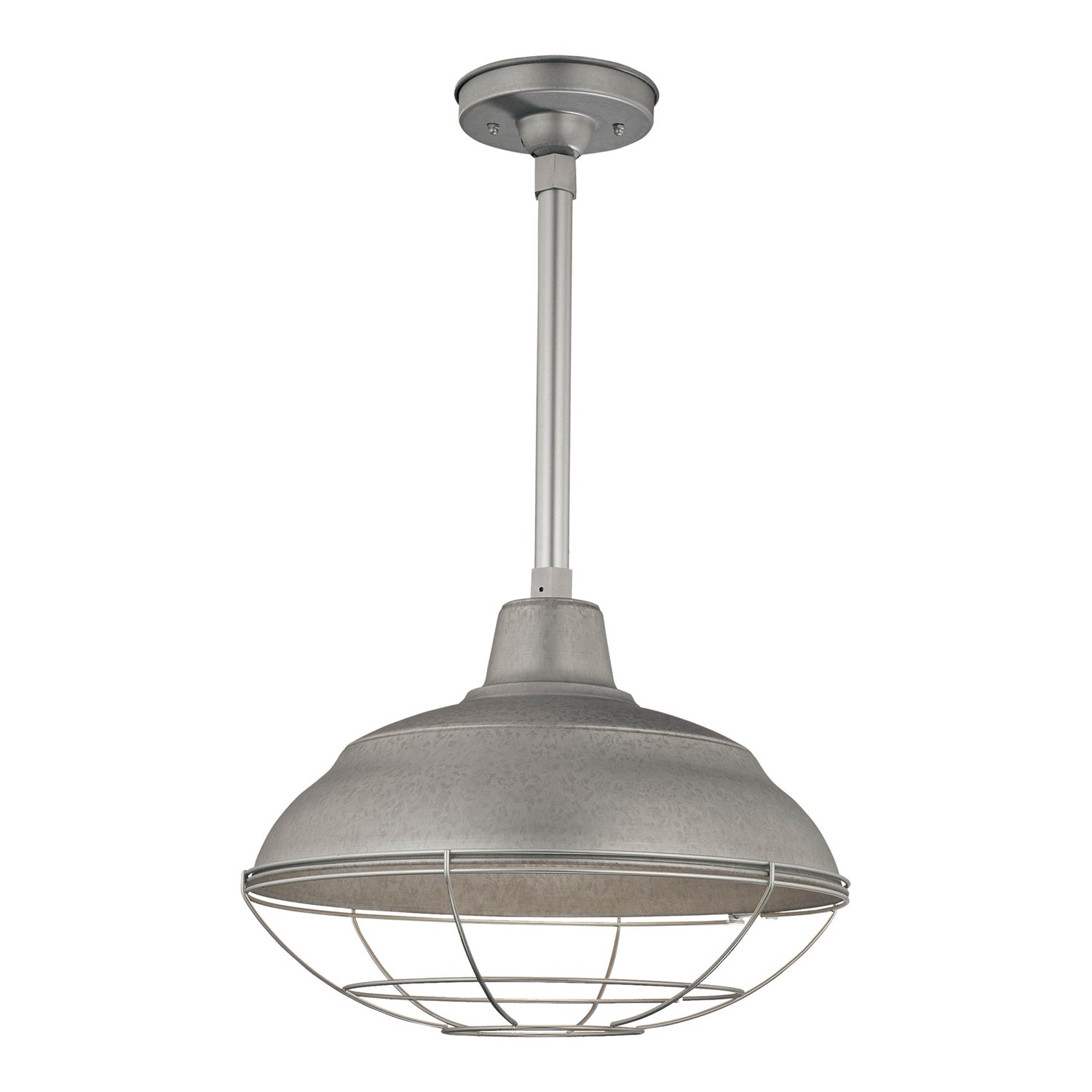 Millennium - RWHS17-GA - One Light Pendant - R Series - Galvanized