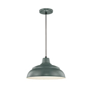 Millennium - RWHC14-SG - One Light Pendant - R Series - Satin Green