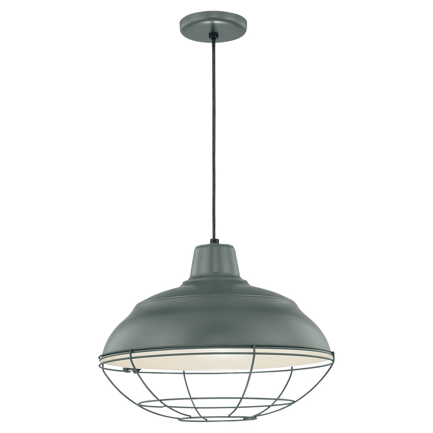Millennium - RWHC17-SG - One Light Pendant - R Series - Satin Green
