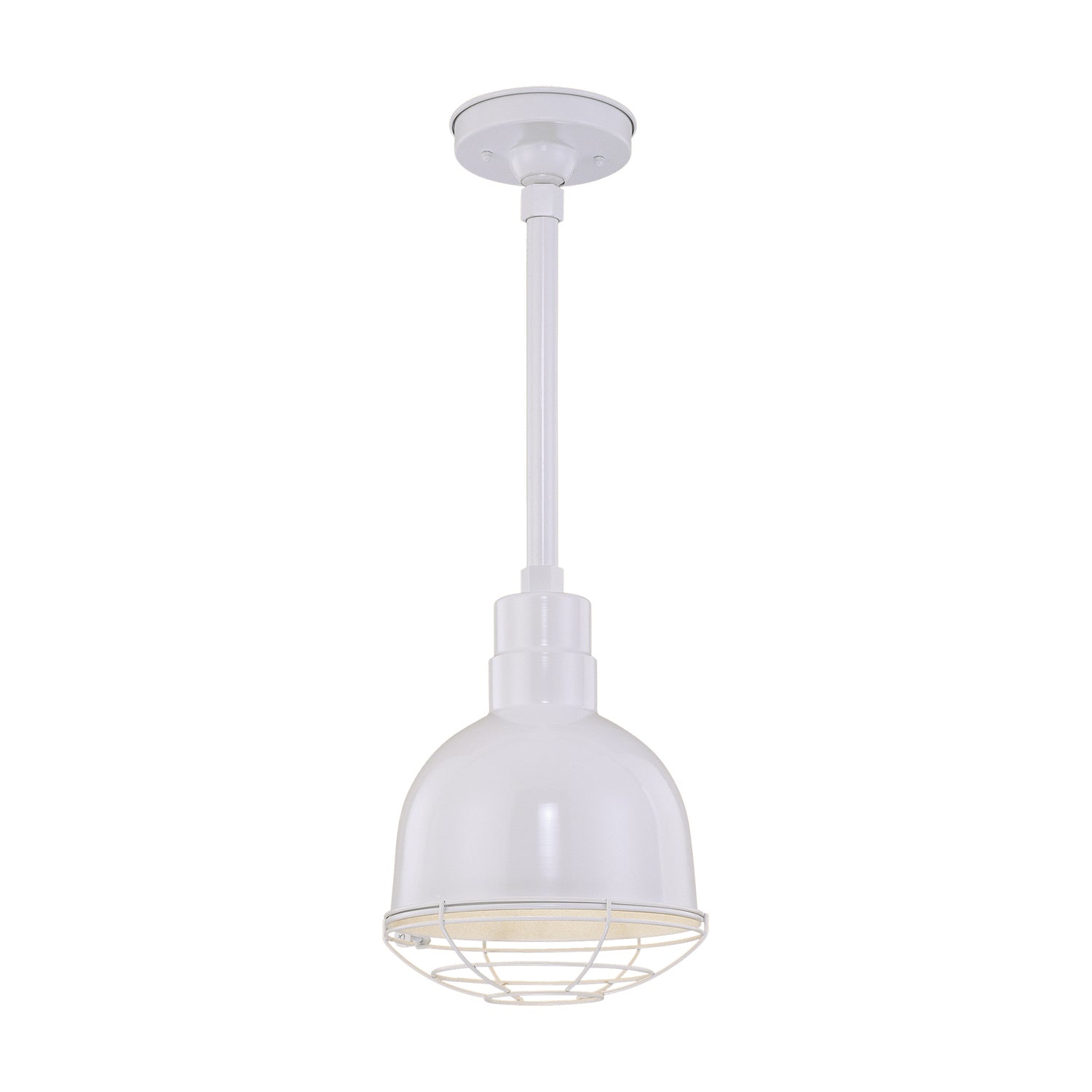 Millennium - RDBS10-WH - One Light Stem Hung - R Series - White