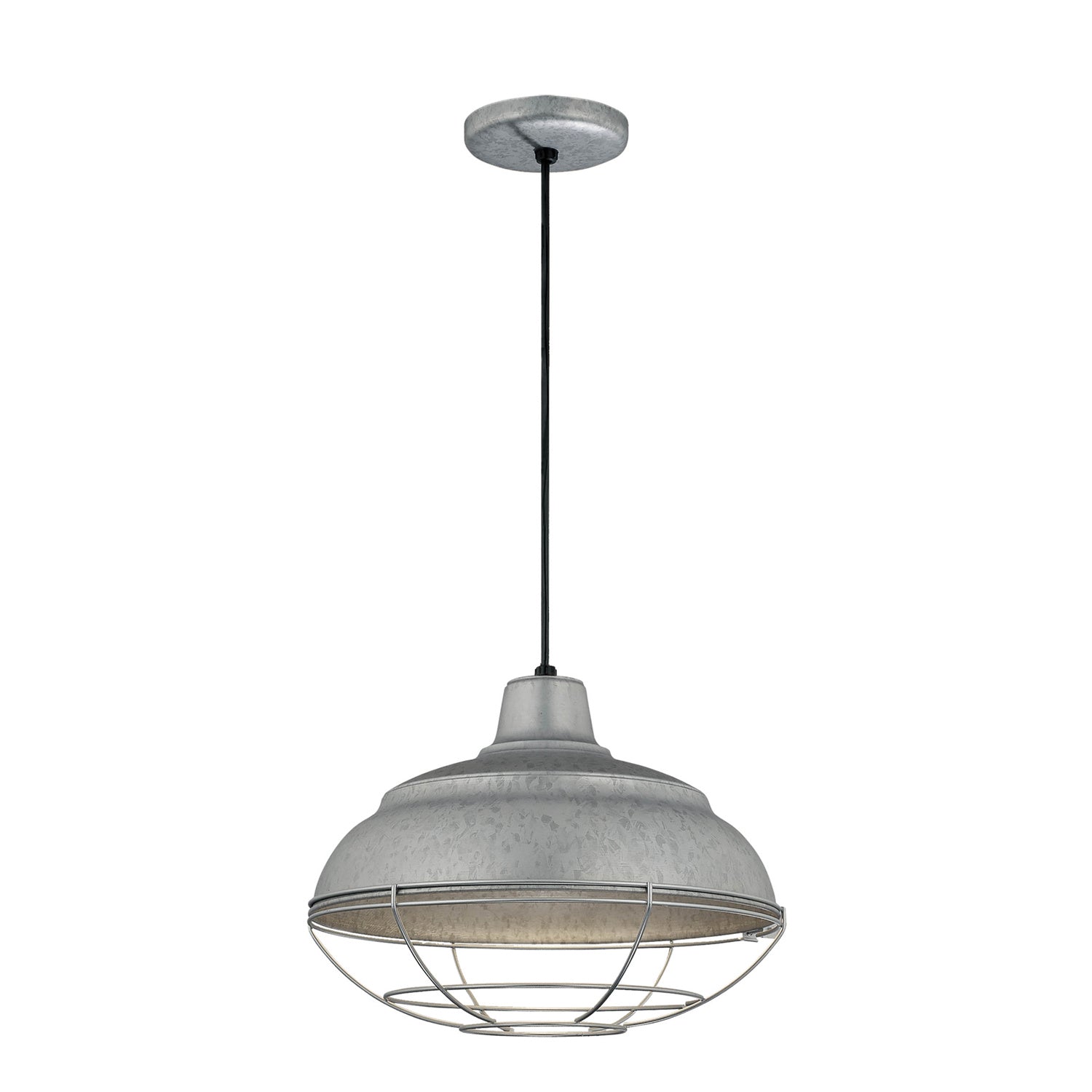 Millennium - RWHC14-GA - One Light Pendant - R Series - Galvanized