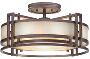 Metropolitan - N6964-1-267B - Three Light Semi Flush Mount - Underscore - Cimarron Bronze