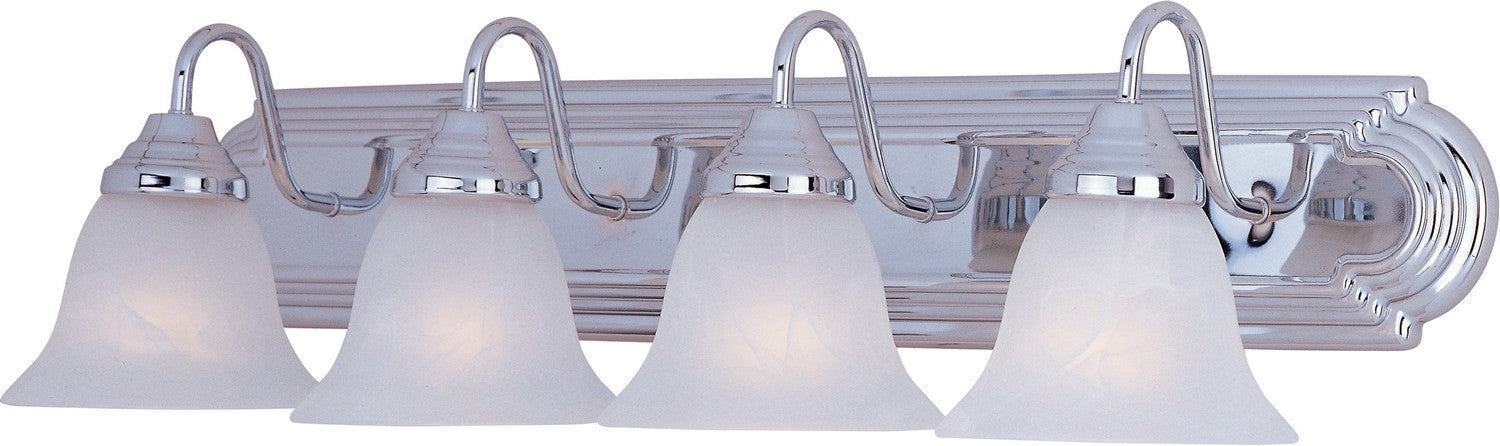 Maxim - 8014MRPC - Four Light Bath Vanity - Essentials - 801x - Polished Chrome