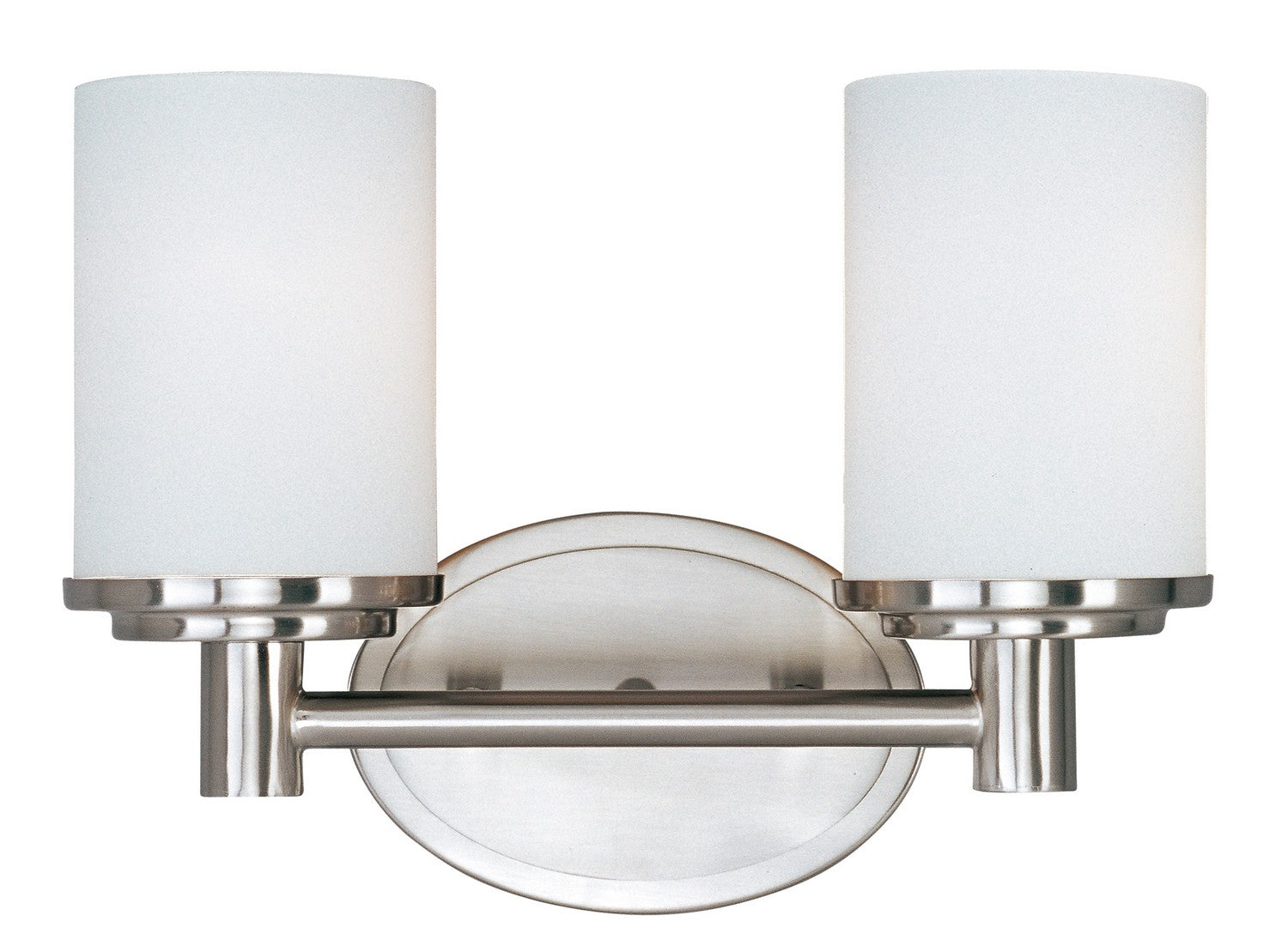 Maxim - 9052SWSN - Two Light Bath Vanity - Cylinder - Satin Nickel
