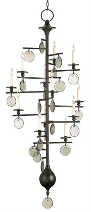 Currey and Company - 9125 - 12 Light Chandelier - Old Iron