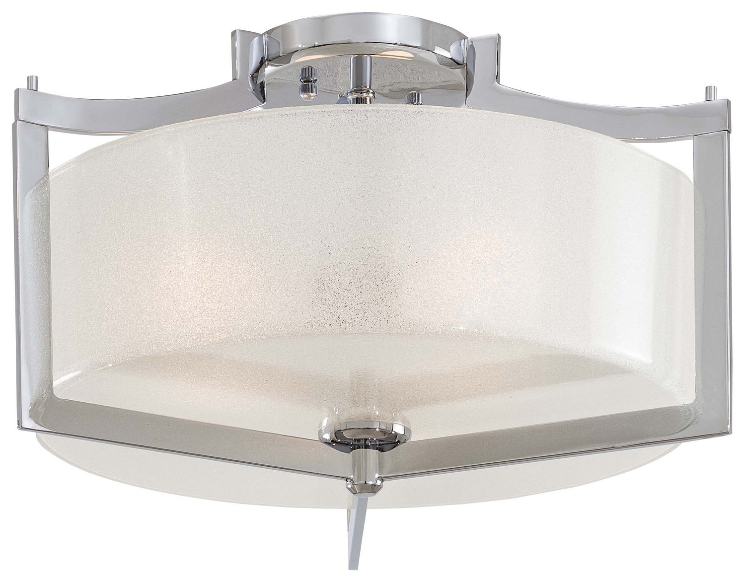 Minka-Lavery - 4397-77 - Three Light Semi Flush Mount - Clarte - Chrome